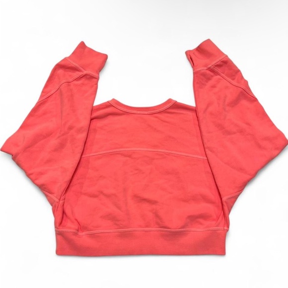 Offline by Aerie Cropped Henley Sweatshirt Coral Pink NWT Size M - Picture 5 of 7